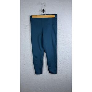 Nike Dri-FIT Capri Leggings Womens Medium Blue Running Yoga Gym Workout Athletic